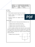 Job Sheet TRANSISTOR SEBAGAI PENGUAT