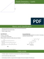 CP511 - Food Chemistry - Lipids - Lecture Note