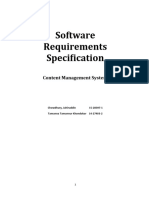 Software Requirements Specification: Content Management System