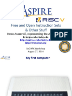 Free and Open Instruction Sets & Other Stuff: Krste Asanović, Representing The ASPIRE Lab