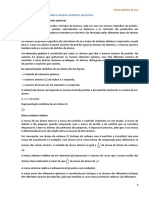 Constituição Do Átomo e Massa Atómica Relativa