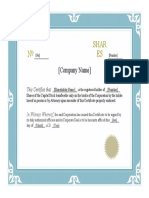 Stock Certificate Template 23