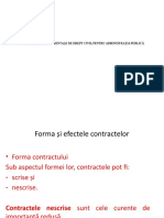 Institutii Fundamentale de Drept Civil Pentru Administratia Publica - Curs-Seminar - Contracte Formă Și Efecte