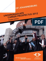 University of Johannesburg Career Prospectus ENGLISH - 2012