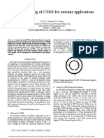 Neuro-Modelling of CSRR For Antenna Applications: D. Pal, A. Patnaik, S. N. Sinha