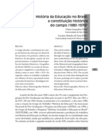 História Da Educação No Brasil - A Constituição Histórica Do Campo - Diana Vidal e Luciano Mendes