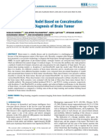 A Deep Learning Model Based On Concatenation Approach For The Diagnosis of Brain Tumor