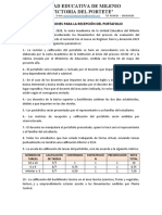 Resoluciones de JUNTA ACADÉMICA para La Recepción de Portafolios