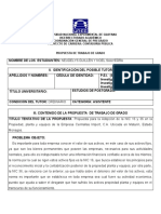 Formato - Propuesta de Trabajo de Grado