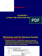 Planning - A Tool For Effective Management