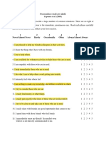 Prosocialness Scale For Adults