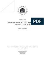 Simulation of A TCU Node On A Virtual CAN Bus: Master Thesis