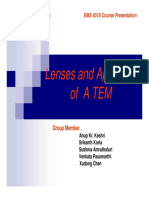 Lenses and Apertures of A TEM