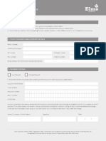 Direct Credit Form For Claims Settlement: Important Notes