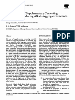 Investigations of Supplementary Cementing Materials For Reducing Alkali-Aggregate Reactions