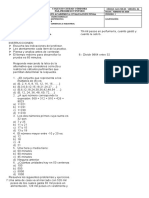 Prueba Final Matematica Octavo