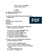 Examen "LA ORACIÓN" Respuestas