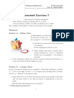 Homework Exercises 7: Theoretical Physics I. Theoretical Mechanics I