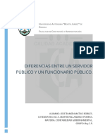 Diferencias Entre Un Servidor Público y Un Funcionario Público