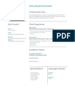 Green and Black Minimalist Resume