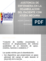 Asistencia de Enfermeria en La Deambulacion Del Paciente