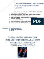 Dr. I DEWA PUTU SP - PD KGer - TATALAKSANA FARMAKOLOGIK TERBARU HIPERURISEMIA DAN GOUT USIA LANJUT