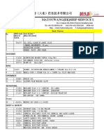 Matouwang (HK) Ship Service Limited: IMPA Code (Max 15 Chars) Item Details (Max 255 Chars)