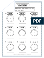 12 Hour 24 Hour Clock Grade 4 Maths Resources Printable Worksheets w3