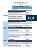Cronograma Actividades Año Escolar 2021
