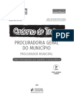 Páginas Caderno de Treino - Procuradoria Geral Do Município - PGM 2021