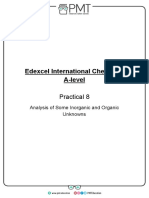 CP 8 - Analysis of Some Inorganic and Organic Unknowns