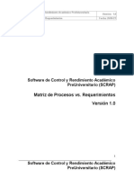 Matriz de Procesos y Requerimientos - La Nacional Cajamarca