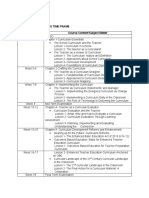 V. Course Outline and Time Frame Timeframe Course Content/Subject Matter