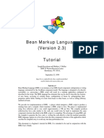 Bean Markup Language (Version 2.3) Tutorial: Bstract