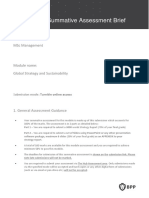 Summative Assessment Brief - Global Strategy and Sustainability