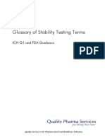 Glossary of Stability Testing Terms: ICH Q1 and FDA Guidance