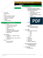 Physician Licensure Exam March 2019 Recall: Microbiology