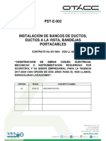 02 PST-E-002 Instalacion de Banco de Ductos Y BANDEJA