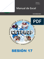 Sesión 17 - Microsoft Excel