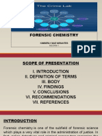 Forensic Chemistry: Kimberly Mae Mirantes