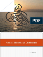 Elements of Curriculum