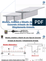 Modelo, Análisis y Diseño de Una Viga de Concreto Armado de Sección T Simplemente Armada