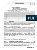 Syllabus - Operations Management