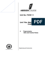 Unit No: F3HW 11: 4 Trigonometry Sine and Cosine Rules
