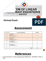 1 - Linear Algebraic Equations