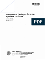 Compression Testing of Concrete - Cylinder Vs Cube Strength