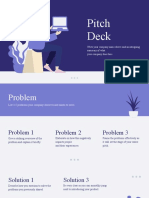 Purple and Cream Illustrated Technology Pitch Deck Presentation