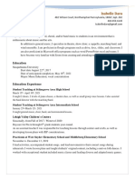 Isabelle Dara Music Education Resume PDF