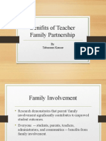 Benefits of Teacher Family Partnership