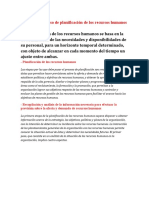 Etapas Del Proceso de Planificación de Los Recursos Humanos